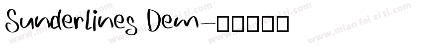 Sunderlines Dem字体转换